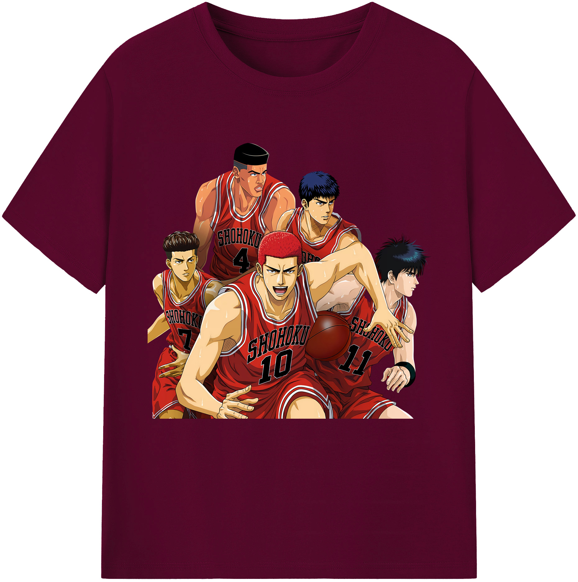 （画像用） SLAM DUNK／スラムダンク レディースカジュアルプリントTシャツ（綿100％）
